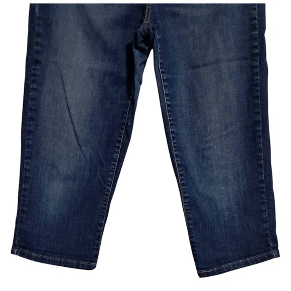 Levis Womens 512 Perfectly Slimming Straight Leg Capri Denim Jeans Size 8 Made I - Picture 6 of 11